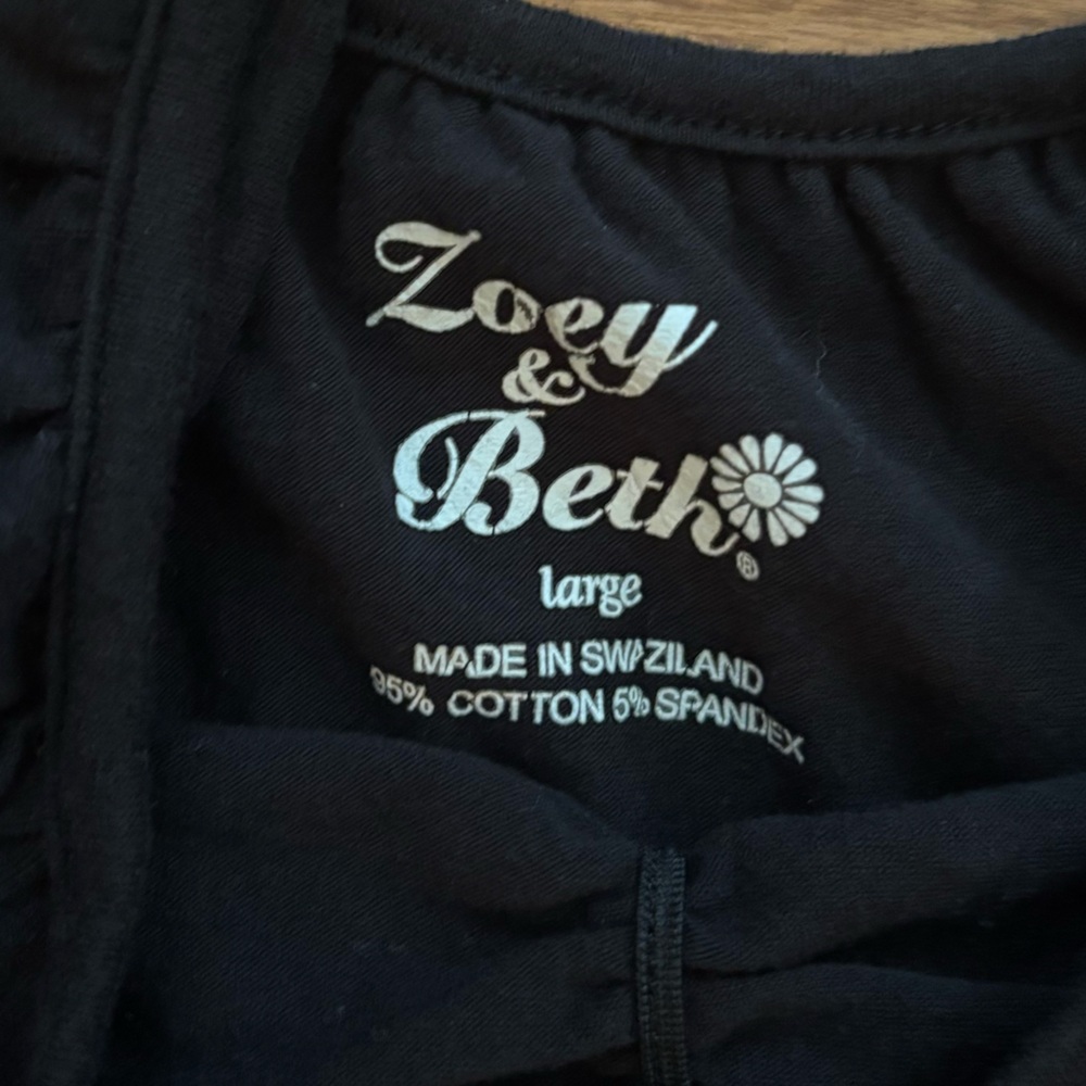 Zoey & Beth Casual Black Women's Top size Large - Picture 4 of 7